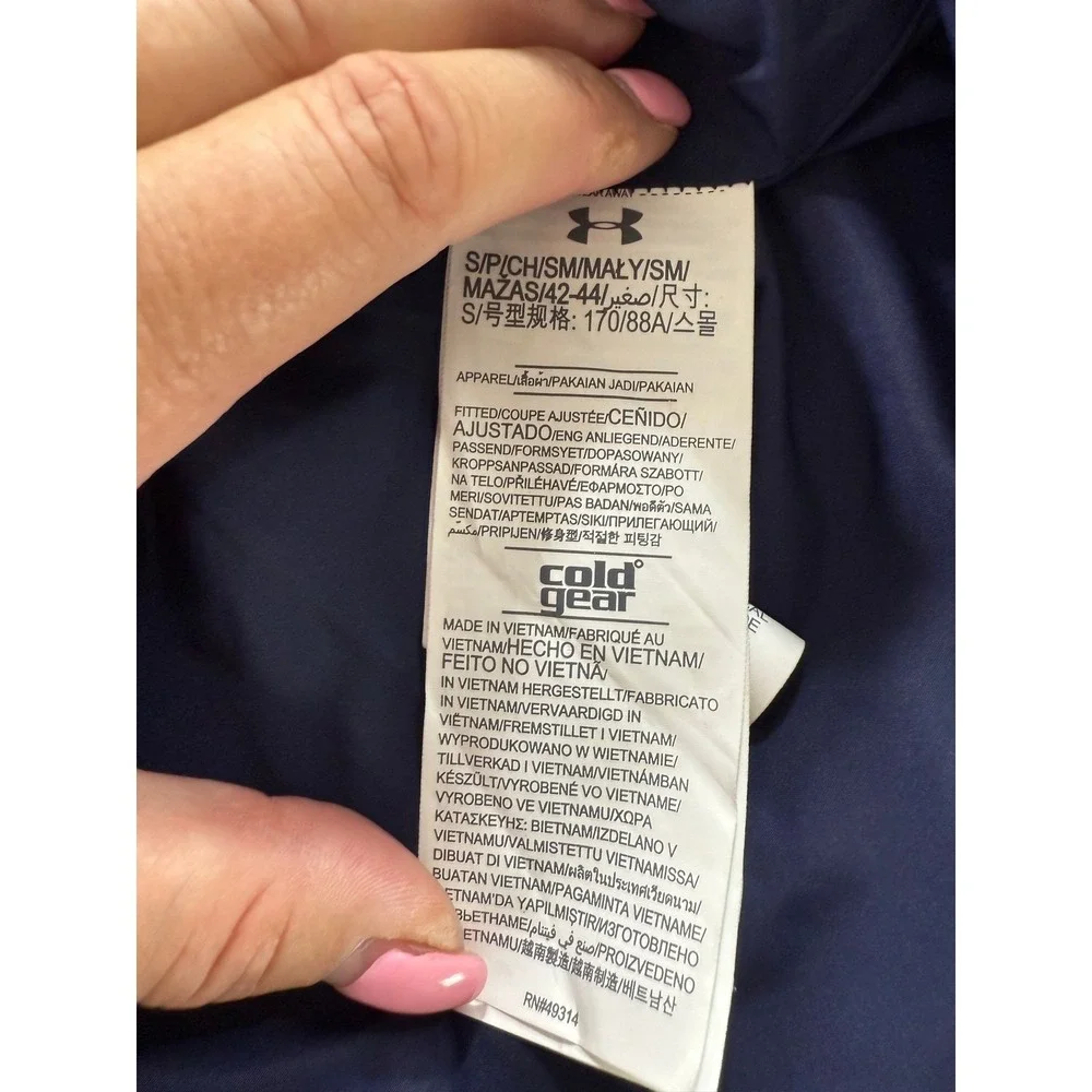 Under Armour Ole Miss Rebels ColdGear Jacket Navy Blue Womens NEW Small